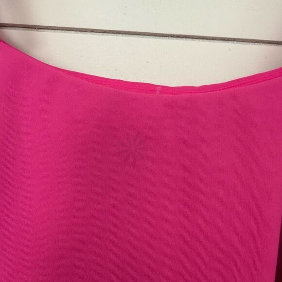 Athleta Women’s Large Pink Scoop One Piece Swim New Beach Pool - Picture 5 of 6